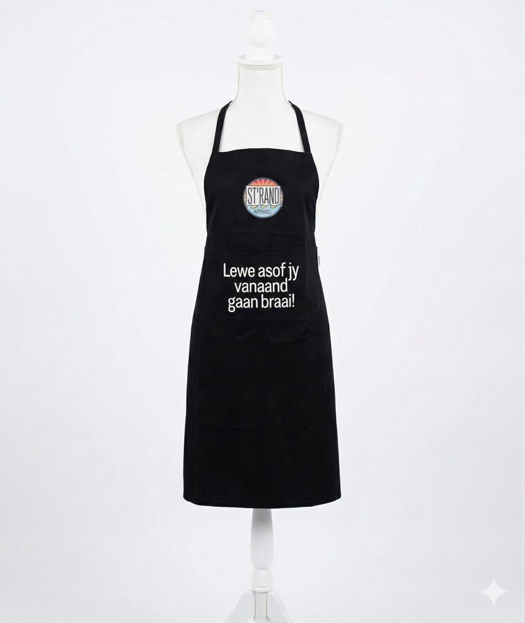 Lewe asof jy vanaand gaan braai Apron!
