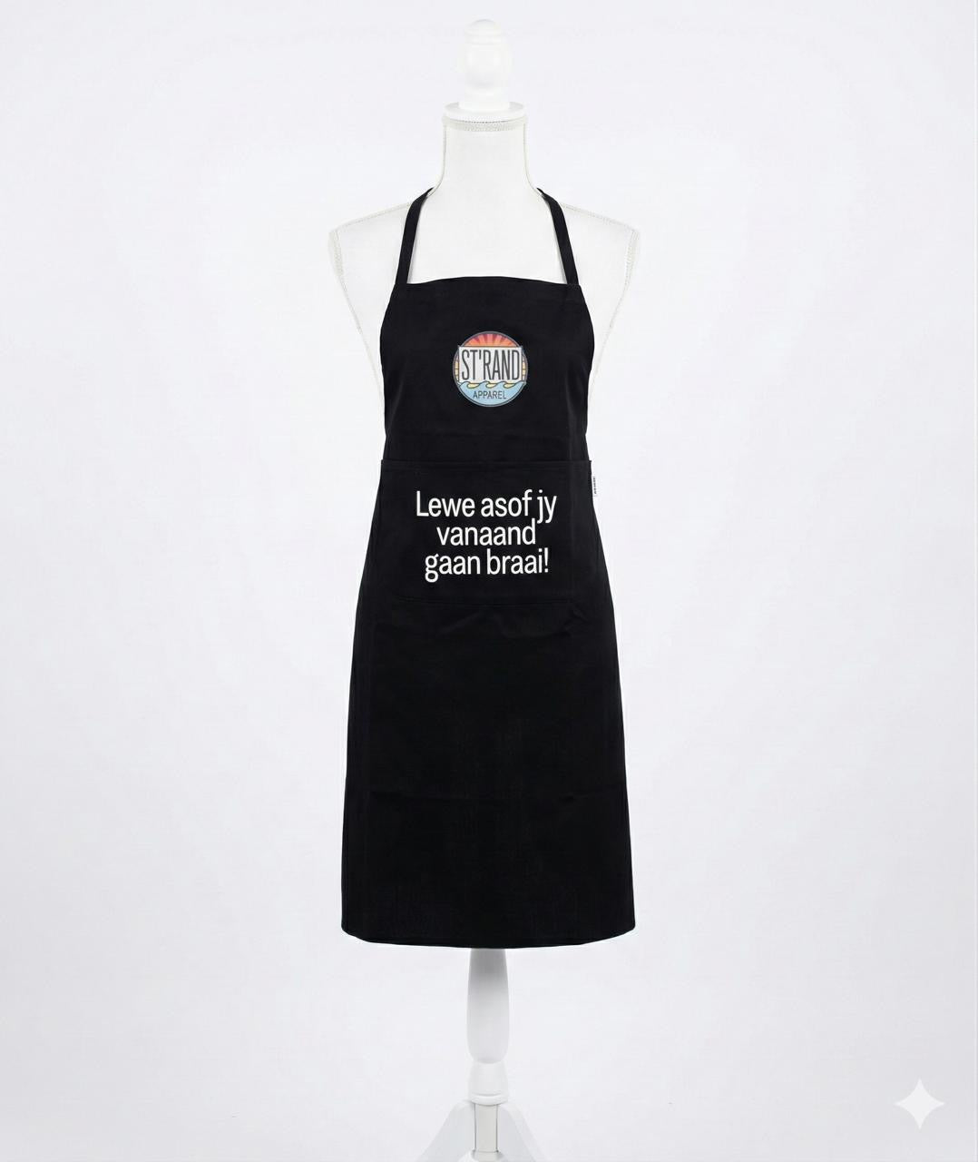 Lewe asof jy vanaand gaan braai Apron!